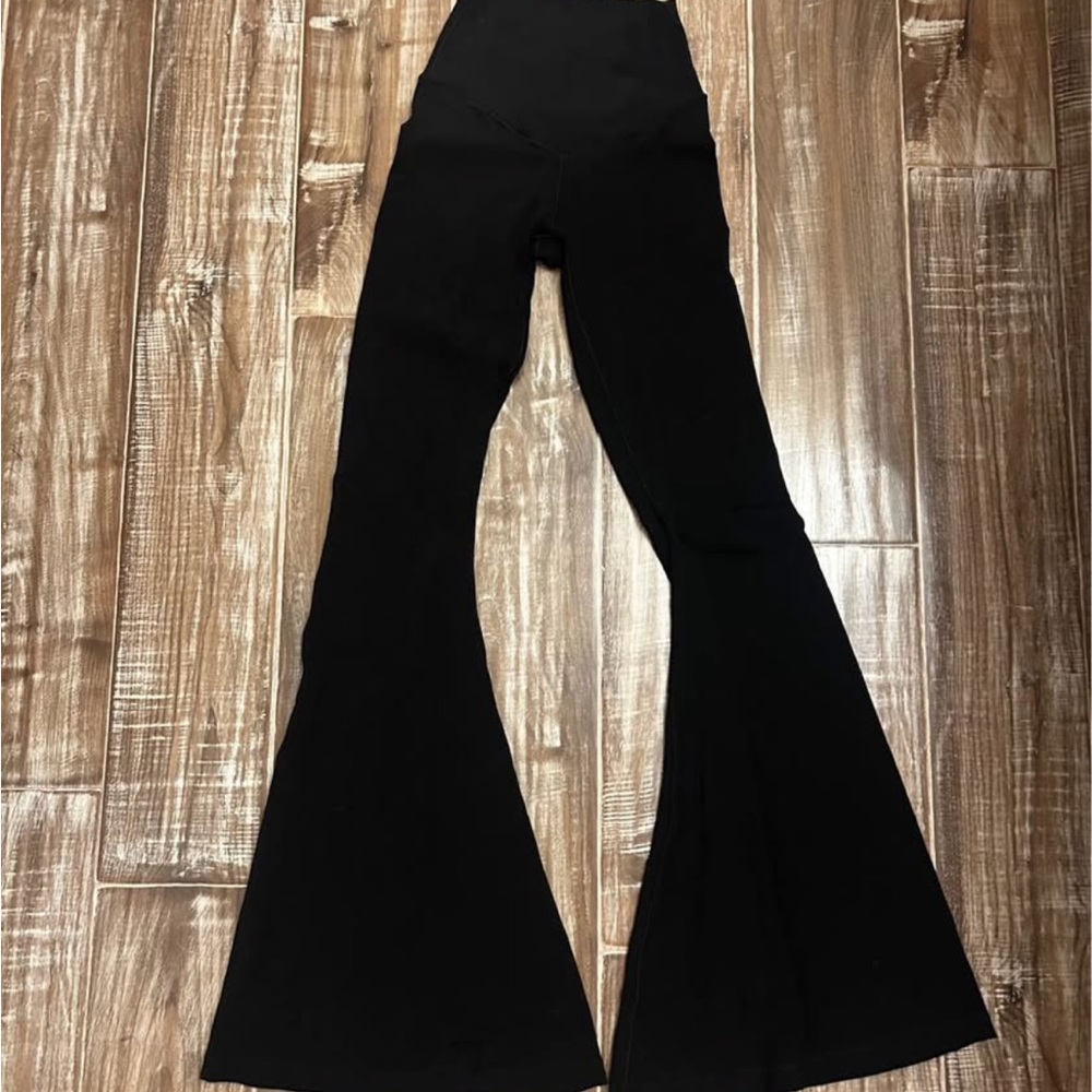 Aerie Black Super Flare Pants